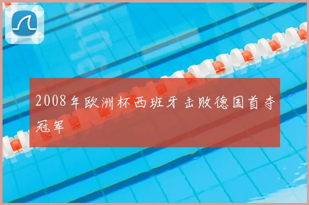2008年欧洲杯西班牙击败德国首夺冠军