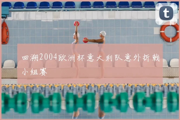 回溯2004欧洲杯意大利队意外折戟小组赛